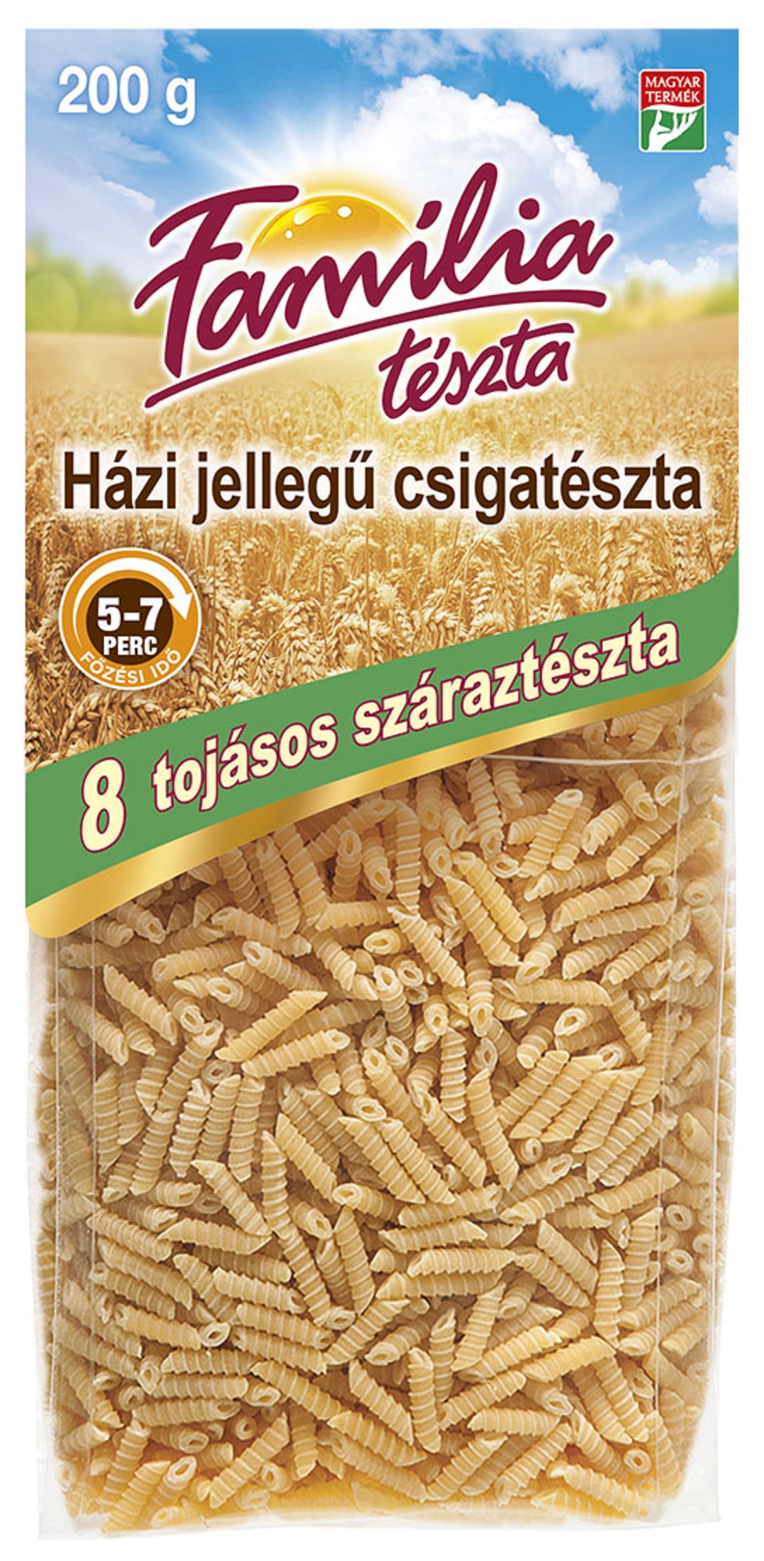 8 tojásos Csigatészta száraztészta 200 g